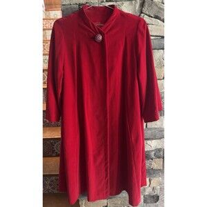 Sherbrooke All Weather Fashions Vintage Long Red Women’s Coat